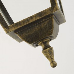 New Orleans - Outdoor Black & Gold Pendant with Glass New Orleans - Outdoor Black & Gold Pendant with Glass