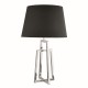 Searchlight-1533CC-1 - York - Black Shade & Chrome Table Lamp