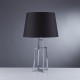 Searchlight-1533CC-1 - York - Black Shade & Chrome Table Lamp