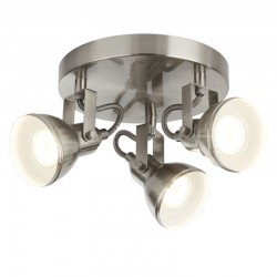 Focus - Satin Silver 3 Light Round Spotlights Focus - Satin Silver 3 Light Round Spotlights