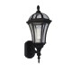 Searchlight-1565BK - Capri - Outdoor Matt Black Uplighter Wall Lamp