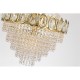 Searchlight-1611-6SB - Louis Philippe - Satin Brass 6 Light Chandelier with Crystal