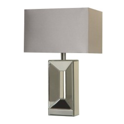 Megan - Mirror Table Lamp with Silver Shade