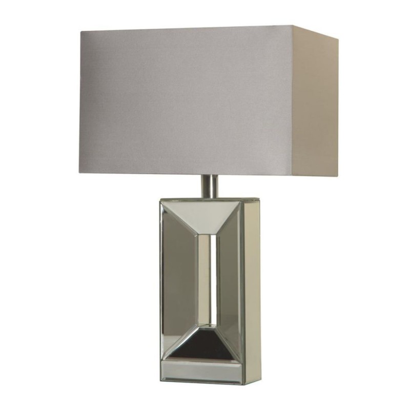 Searchlight-16110 - Megan - Mirror Table Lamp with Silver Shade