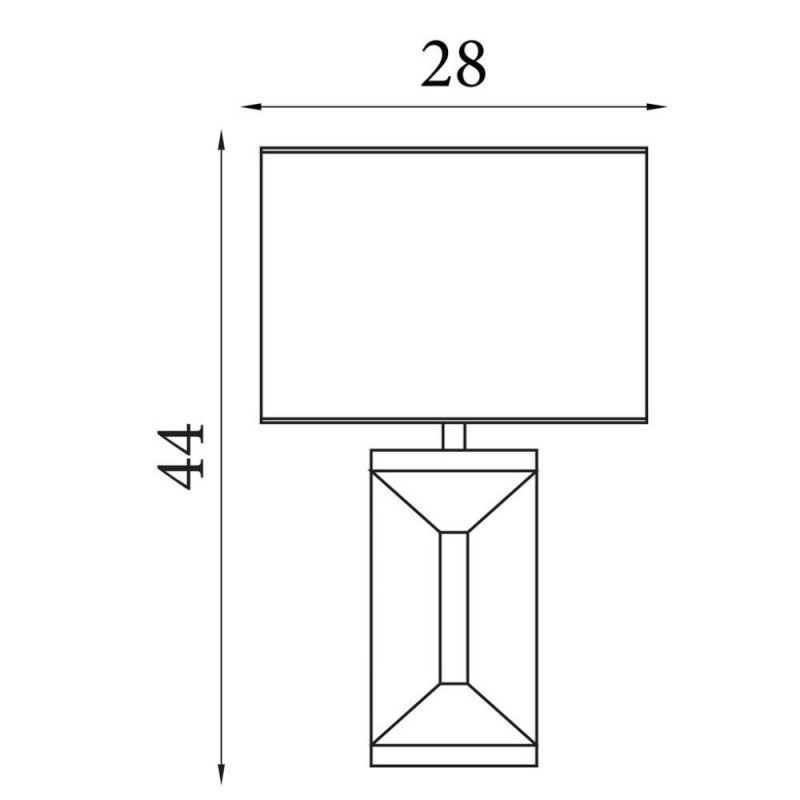 Searchlight-16110 - Megan - Mirror Table Lamp with Silver Shade
