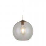 Balls - Clear Glass with Antique Brass 3 Light over Island Fitting Balls - Clear Glass with Antique Brass 3 Light over Island Fitting