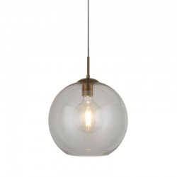 Balls - Antique Brass Globe Pendant ∅ 25 cm with Clear Glass Balls - Antique Brass Globe Pendant ∅ 25 cm with Clear Glass
