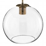 Balls - Antique Brass Globe Pendant ∅ 30 cm with Clear Glass Balls - Antique Brass Globe Pendant ∅ 30 cm with Clear Glass