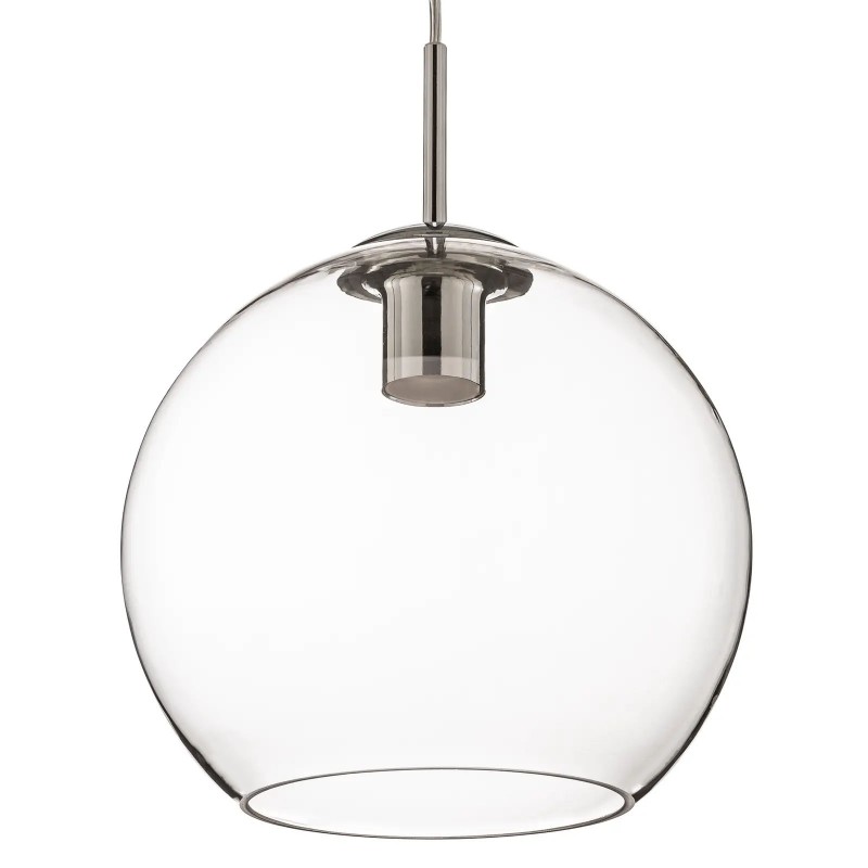 Searchlight-1621CL - Balls - Transparent Glass with Chrome Globe Pendant ∅ 25 cm