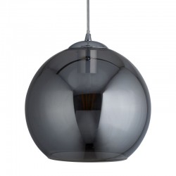 Balls - Smoked Mirrored Glass with Chrome Globe Pendant ∅ 25 cm