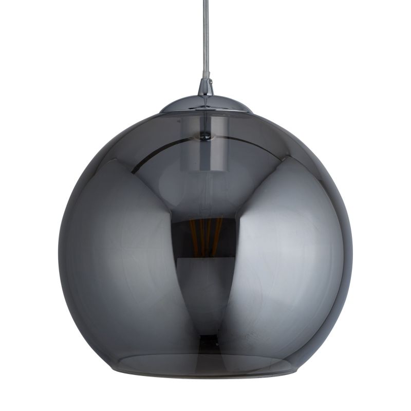 Searchlight-1632SM - Balls - Smoky Glass with Chrome Globe Pendant ∅ 30 cm