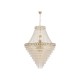 Searchlight-1711-102SB - Louis Philippe - Satin Brass 28 Light Chandelier with Crystal