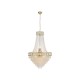 Searchlight-1711-11SB - Louis Philippe - Satin Brass 11 Light Chandelier with Crystal