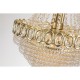 Searchlight-1711-11SB - Louis Philippe - Satin Brass 11 Light Chandelier with Crystal