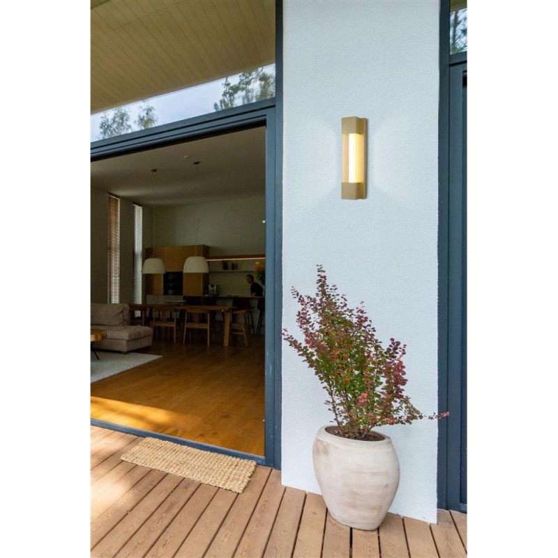 Searchlight-17660GO - Sacramento - Painted Gold Stainless Steel LED Wall Lamp 6W