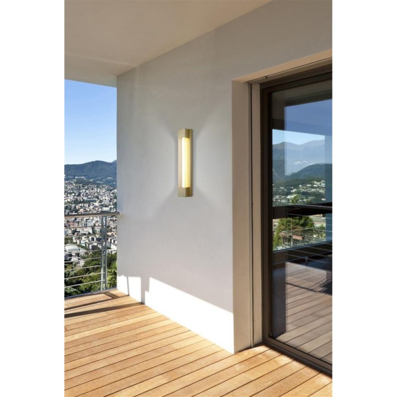 Searchlight-17670GO - Sacramento - Painted Gold Stainless Steel LED Wall Lamp 11W