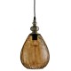 Ceiling Lights - Indiana - Texture Amber Glass with Antique Brass Single Pendant Searchlight-2019AM - Indiana - Texture Amber Glass with Antique Brass Single Pendant