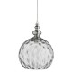 Ceiling Lights - Indiana - Texture Clear Glass with Satin Silver Single Pendant Searchlight-2020CL - Indiana - Texture Clear Glass with Satin Silver Single Pendant