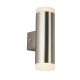 Searchlight-2100SN - Metro - Outdoor Satin Nickel Up&Down LED Wall Lamp