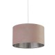 Searchlight-21035PI - Drum - Shade Only - Pink Velvet Shade with Silver Inner Ø 38 cm