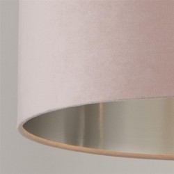 Drum - Shade Only - Pink Velvet Shade with Silver Inner Ø 28 cm Drum - Shade Only - Pink Velvet Shade with Silver Inner Ø 28 cm