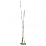 Clover - Chrome LED Floor Lamp with Crystal 4000K