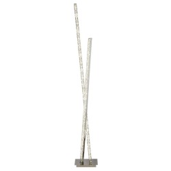 Clover - Chrome LED Floor Lamp with Crystal 4000K
