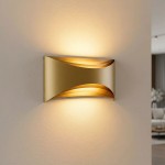 Leon - Gold Up & Down LED Wall Lamp