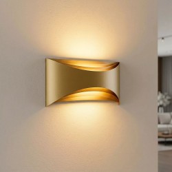 Leon - Gold Up & Down LED Wall Lamp