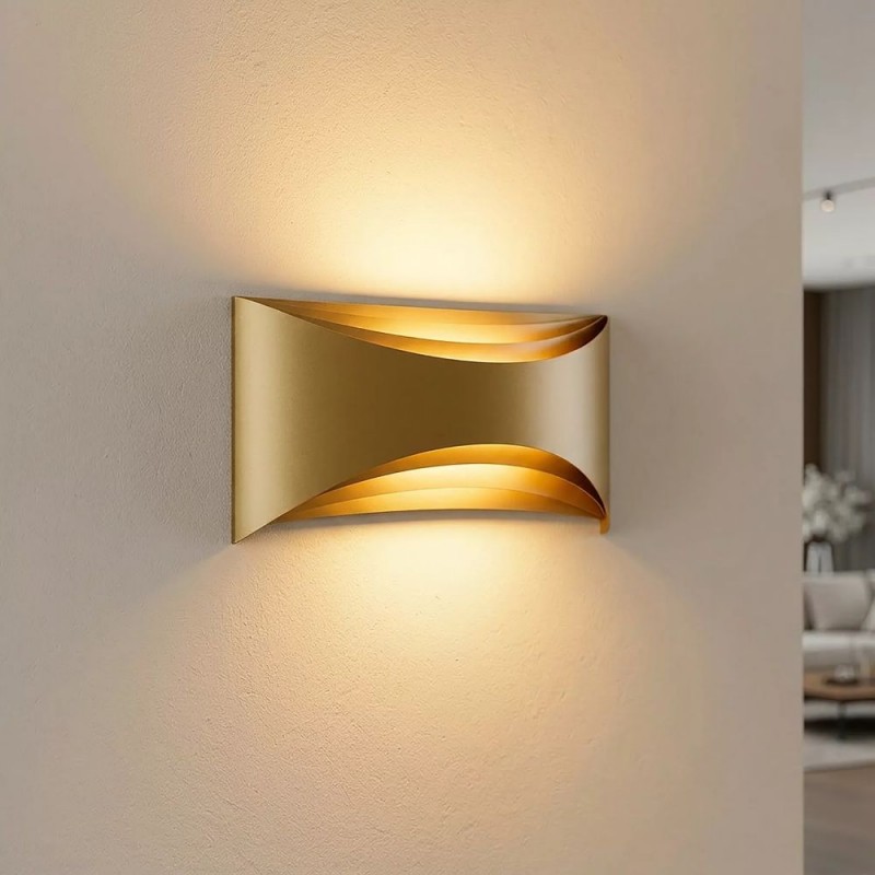 Searchlight-22023GO - Leon - Gold Up & Down LED Wall Lamp