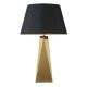 Searchlight-2213GO - Maldron - Gold Table Lamp with Black & Gold Shade