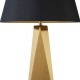 Searchlight-2213GO - Maldron - Gold Table Lamp with Black & Gold Shade