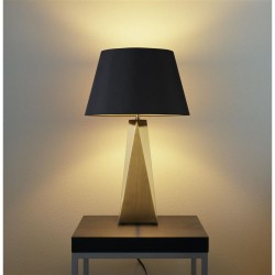 Maldron - Gold Table Lamp with Black & Gold Shade