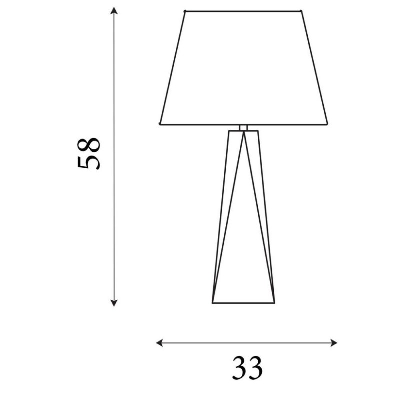 Searchlight-2213GO - Maldron - Gold Table Lamp with Black & Gold Shade