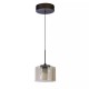 Searchlight-22321-1BZ - Tumblers - Bronze Pendant with Amber & Crystal Glass
