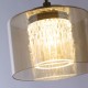Searchlight-22321-1BZ - Tumblers - Bronze Pendant with Amber & Crystal Glass