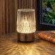 Searchlight-22322BZ - Tumblers - Bronze Rechargeable LED Table Lamp with Crystal Glass
