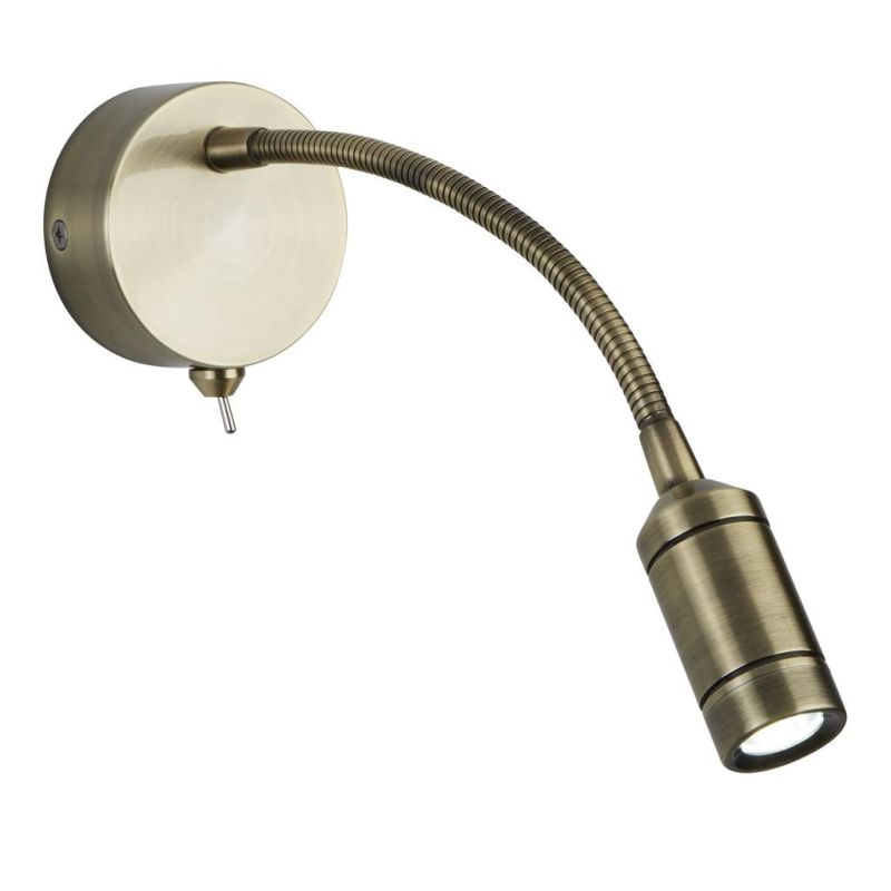 Searchlight-2256AB - Flexy Wall - Antique Brass Adjustable Wall Lamp