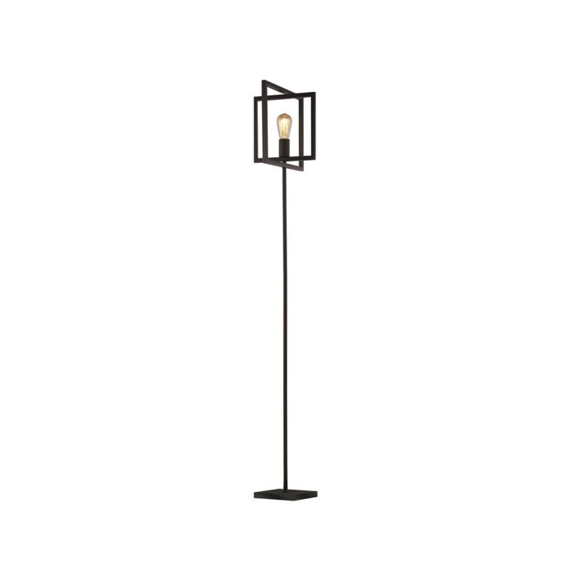 Searchlight-23202-1BK - Plaza - Matt Black Floor Lamp