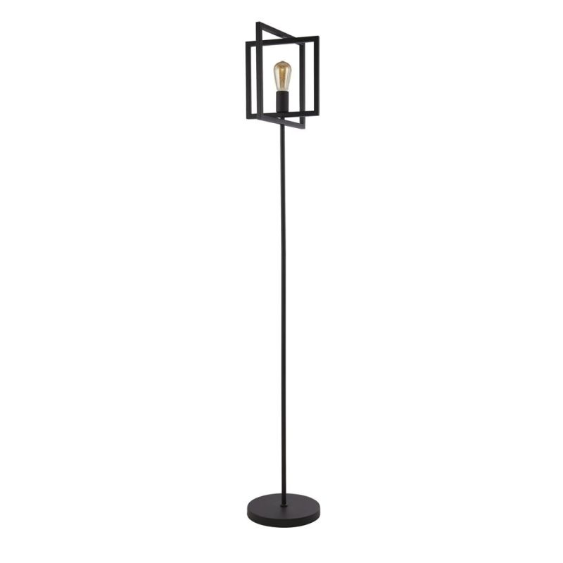 Searchlight-23202-1BK - Plaza - Matt Black Floor Lamp