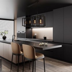 Plaza - Matt Black 4 Light over Island Fitting Plaza - Matt Black 4 Light over Island Fitting