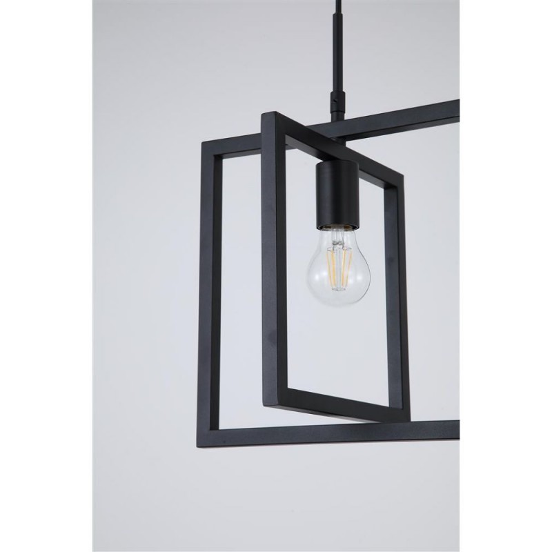 Searchlight-23203BK - Plaza - Matt Black Pendant