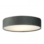 Drum - Grey Velvet 3 Light Flush Drum - Grey Velvet 3 Light Flush