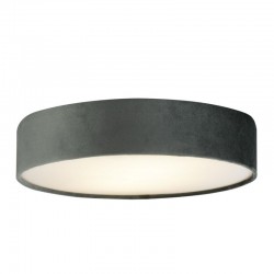Drum - Grey Velvet 3 Light Flush