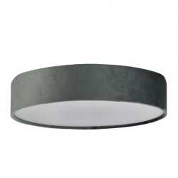 Drum - Grey Velvet 3 Light Flush