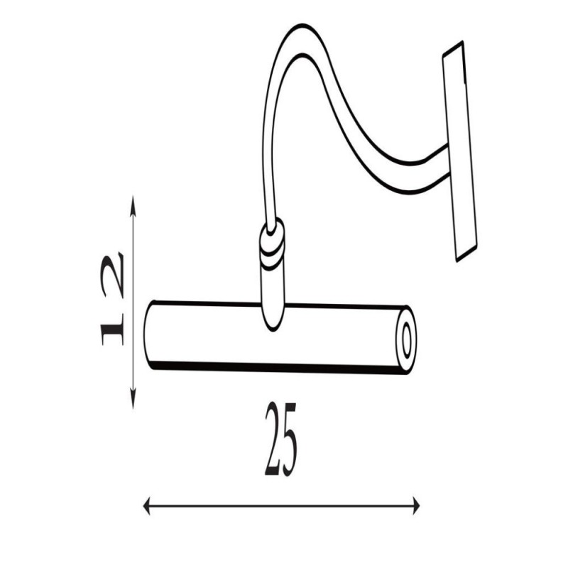 Searchlight-23330GO - Vigo - Gold USB Rechargeable LED Picture Light