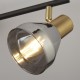 Searchlight-23801-3SM - Westminster - Black & Satin Brass 3 Spotlights with Smoked Glasses