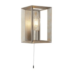 Heaton - Brushed Silver & Gold Wall Lamp