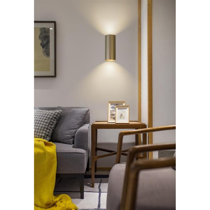 Searchlight-24125LT - Cyls - Latte Up & Down Wall Lamp