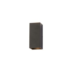 Don - Black Up & Down Square Wall Lamp